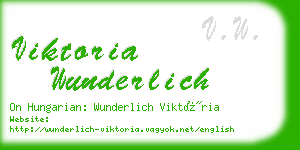 viktoria wunderlich business card